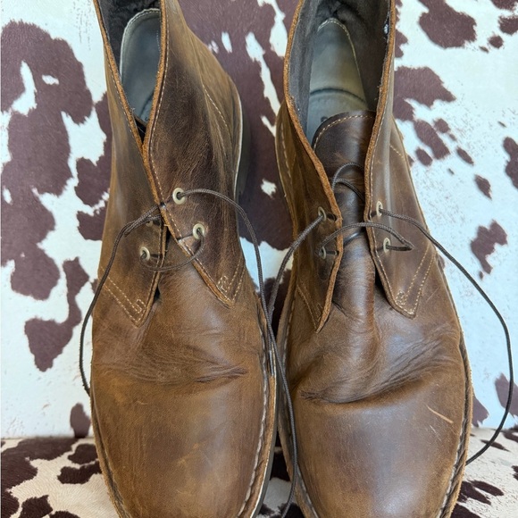 Clarks Brown Leather Chukka Boots Men\'s Size 10.5 Desert Boots main image 7